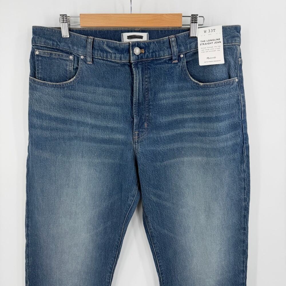 Madewell The Tall Longline Straight Jean Size 33T - Picture 3 of 11